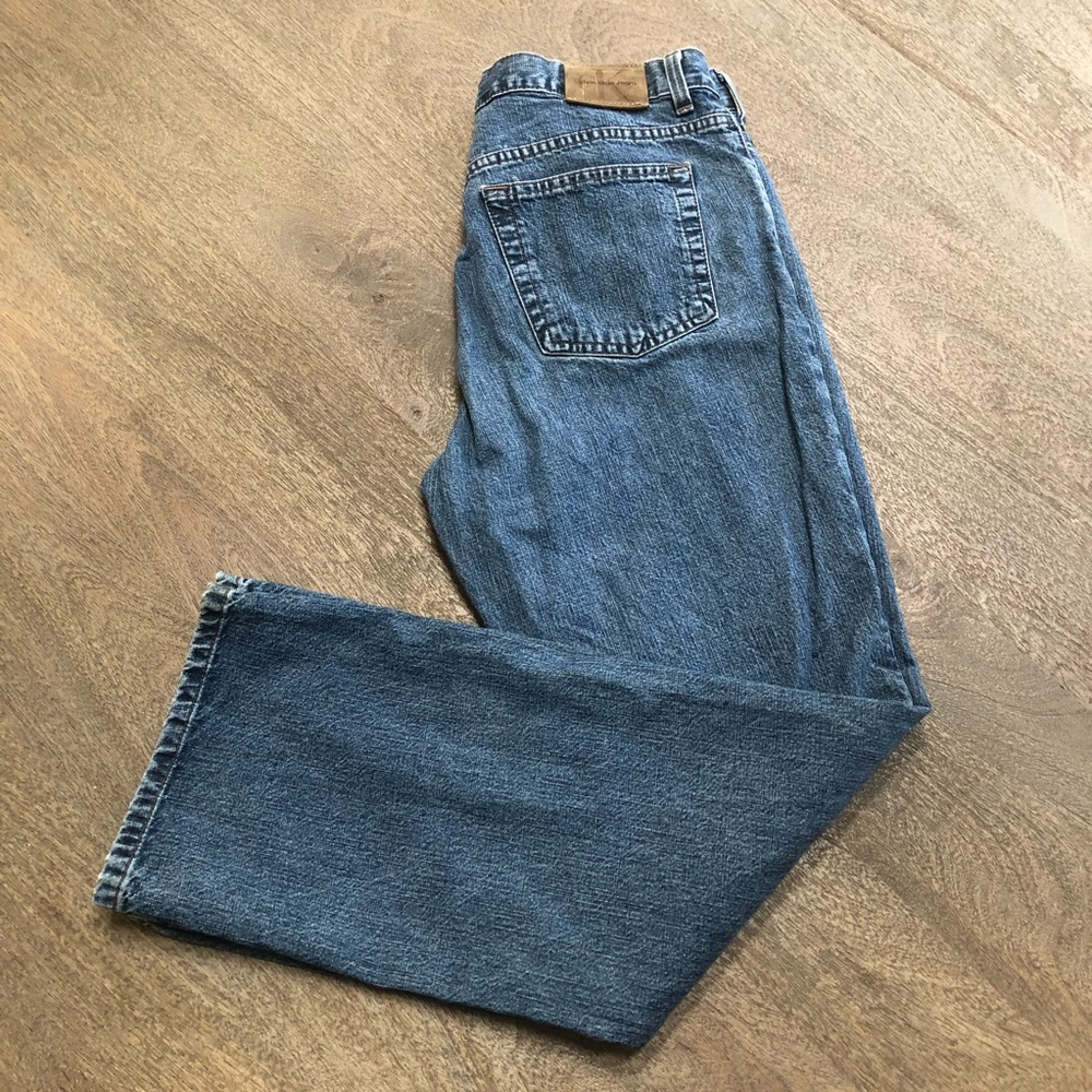 Vintage Calvin Klein Boot Cut Denim Jean High Waisted  10